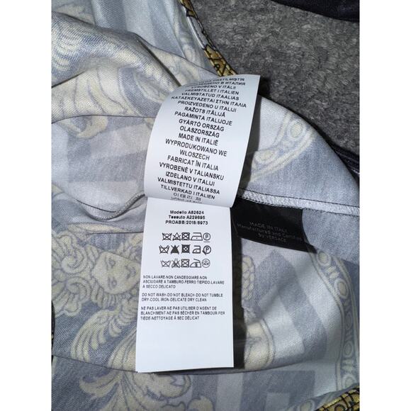 Kith x Versace Lion Tricot Crewneck Black Gold Logo Long Sleeve T-shirt Medium M - Picture 11 of 12